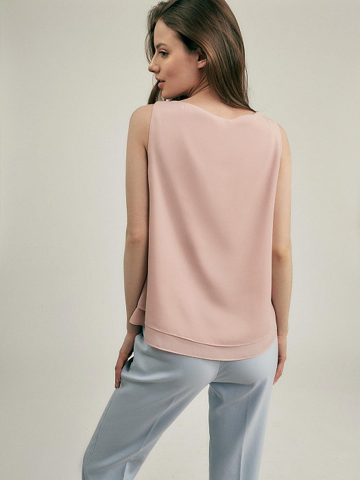 Двухслойный свободный топ: фото №4