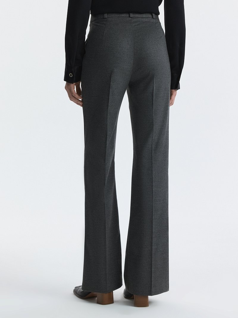Расклешенные брюки из фланели