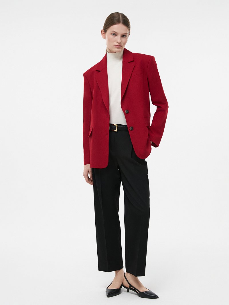 Укороченные прямые брюки