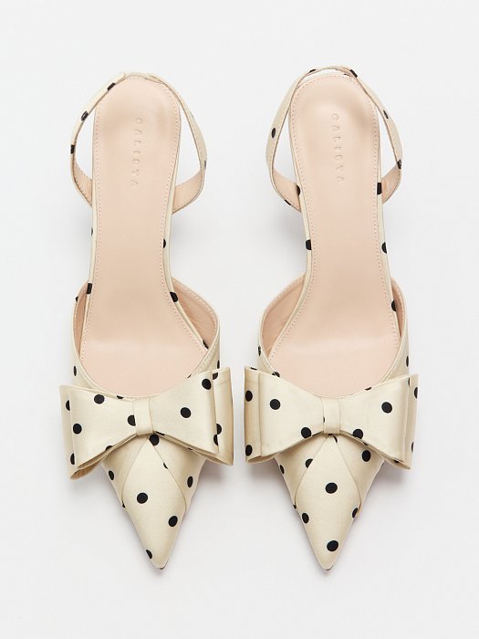 Туфли из сатина в горох: фото №2