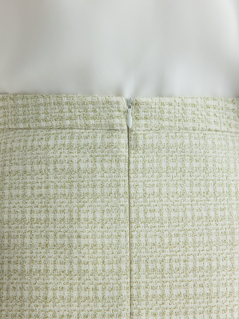 Расклешенная юбка из твида