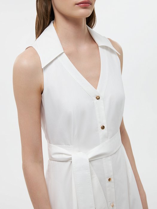 Хлопковое платье без рукавов: фото №2