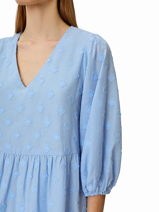 Трапециевидное укороченное платье : фото №6