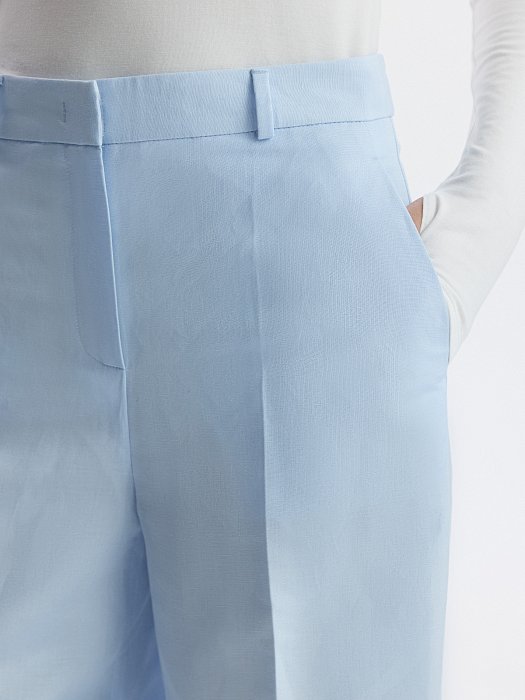 Брюки из смесового льна: фото №4