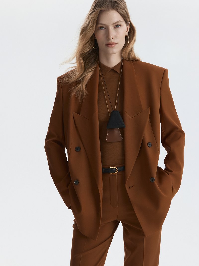 Двубортный жакет из вискозы (Р158)