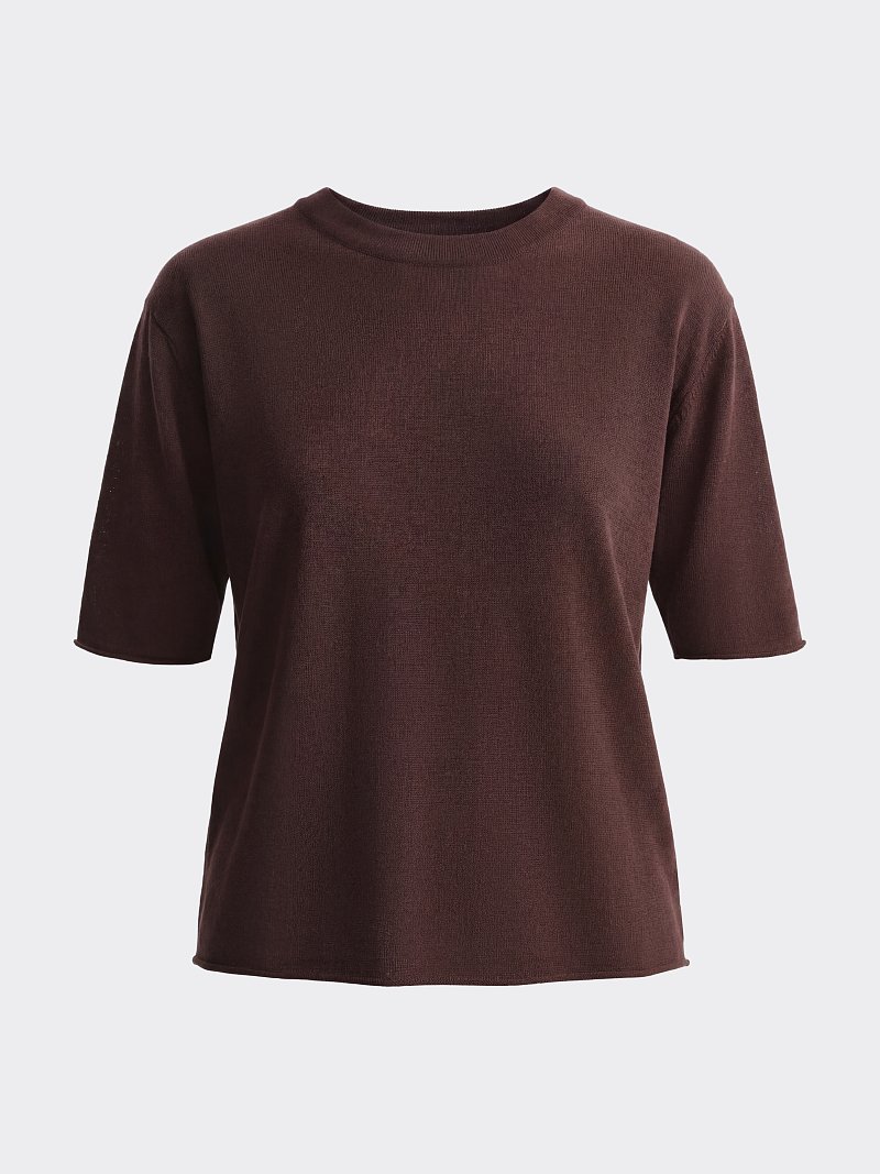 Джемпер с шелком