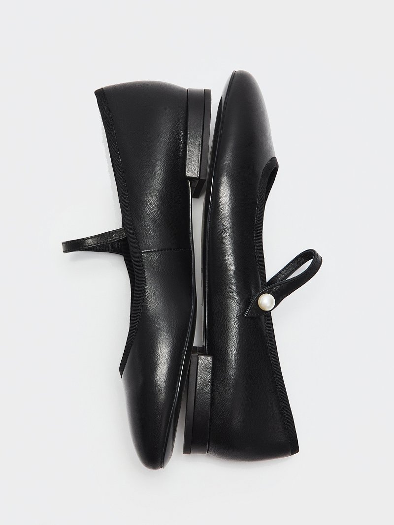 Балетки из натуральной кожи