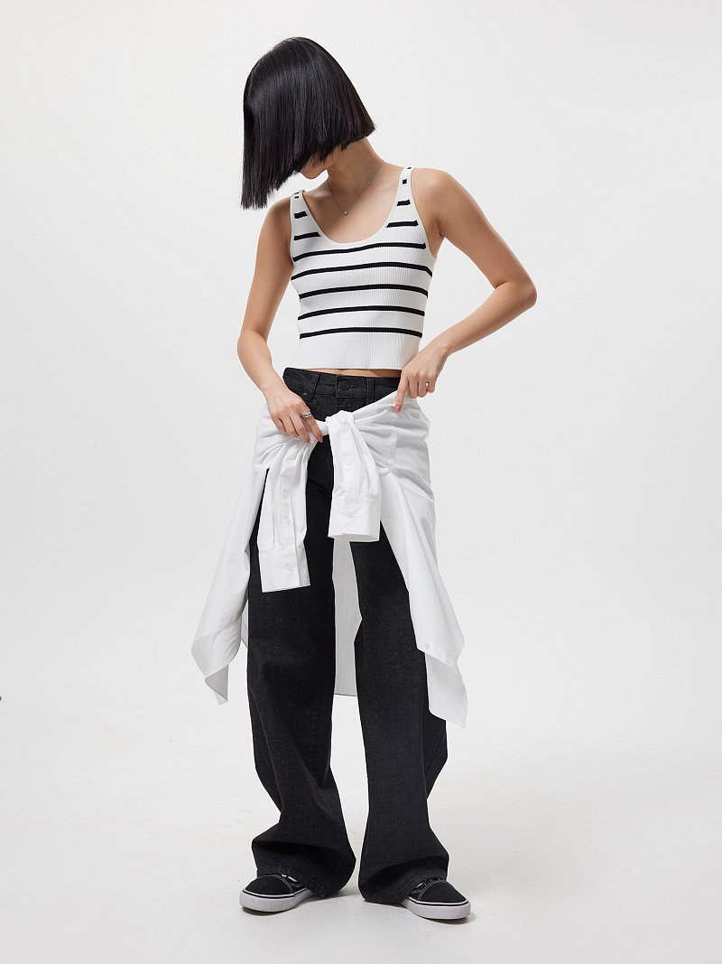 Кроп-топ в полоску