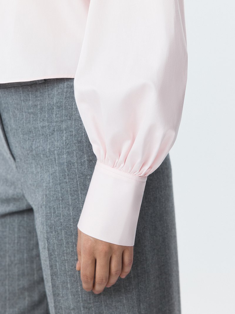 Укороченная рубашка из хлопка