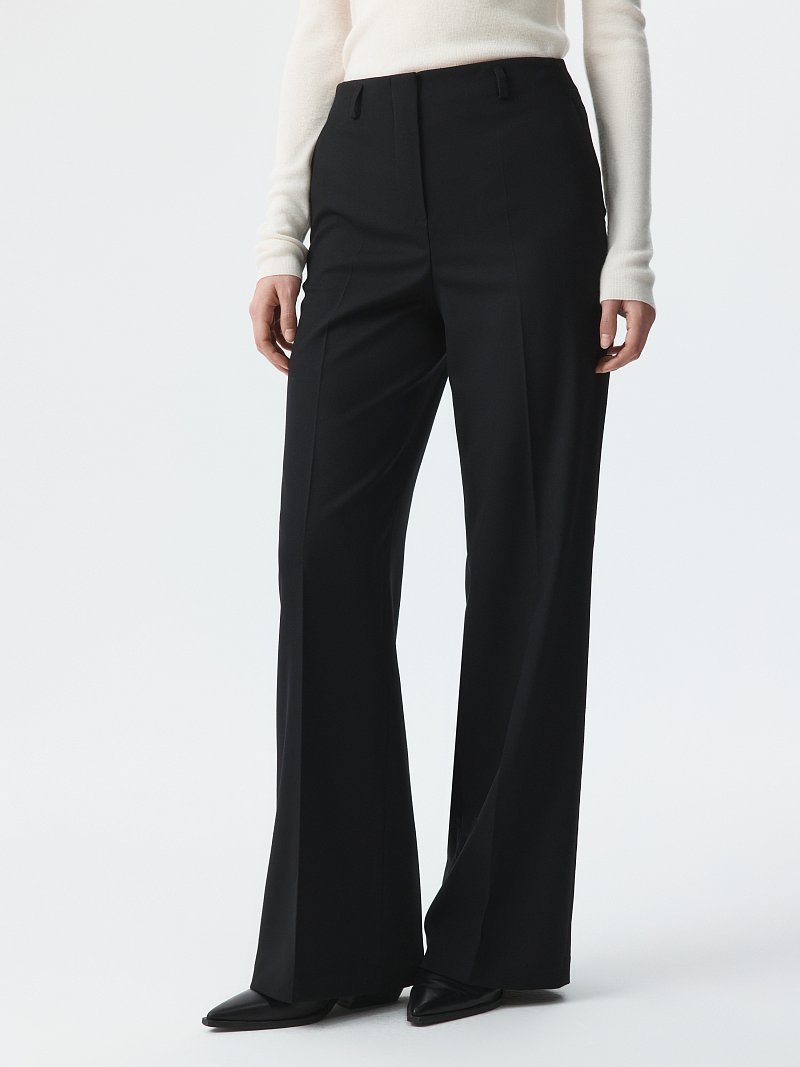 Прямые брюки с шерстью