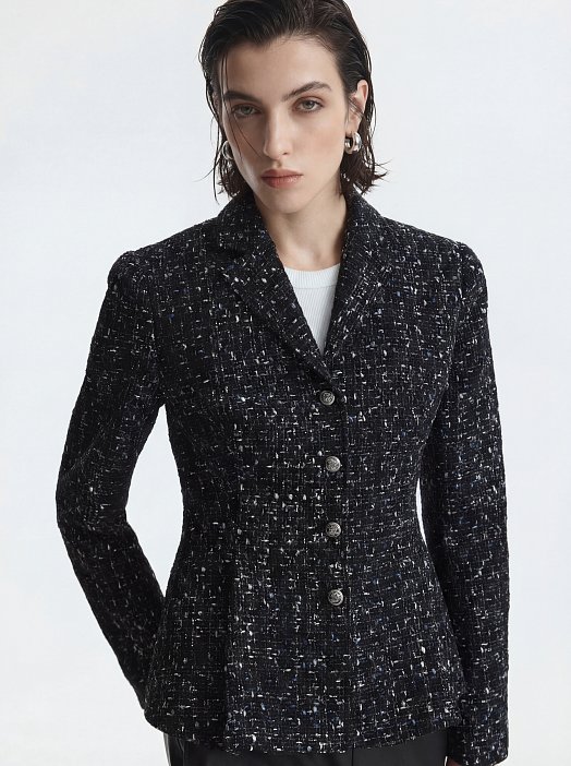 Твидовый жакет с хлопком: фото №7