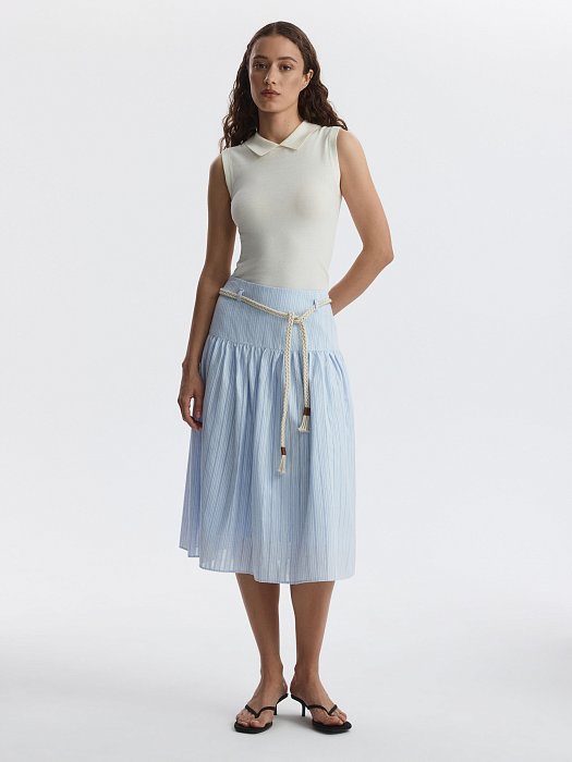 Юбка из хлопка и льна: фото №6