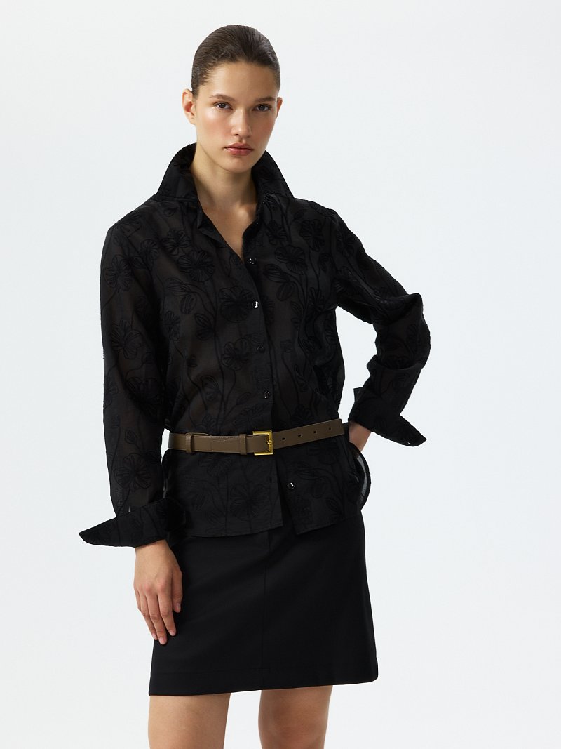 Мини-юбка из хлопка