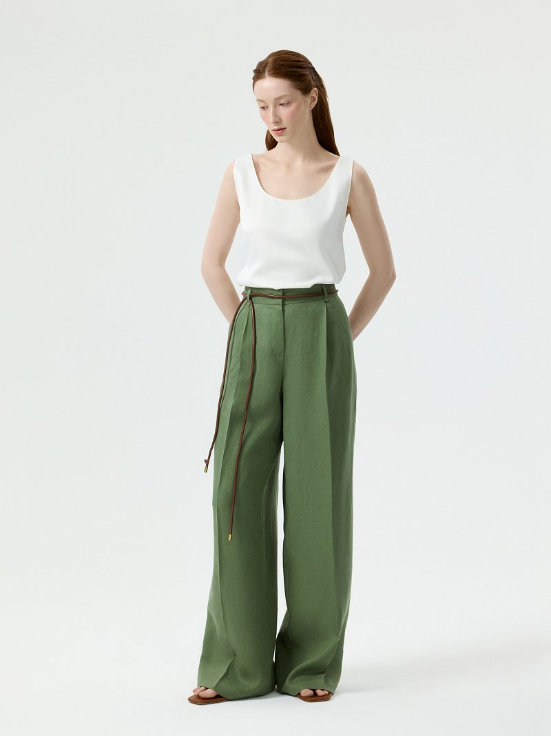 Брюки из 100% льна