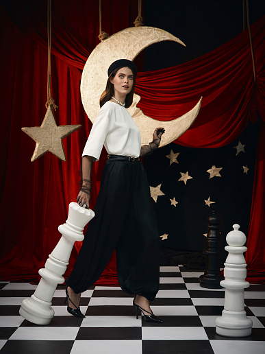 Атласные шаровары