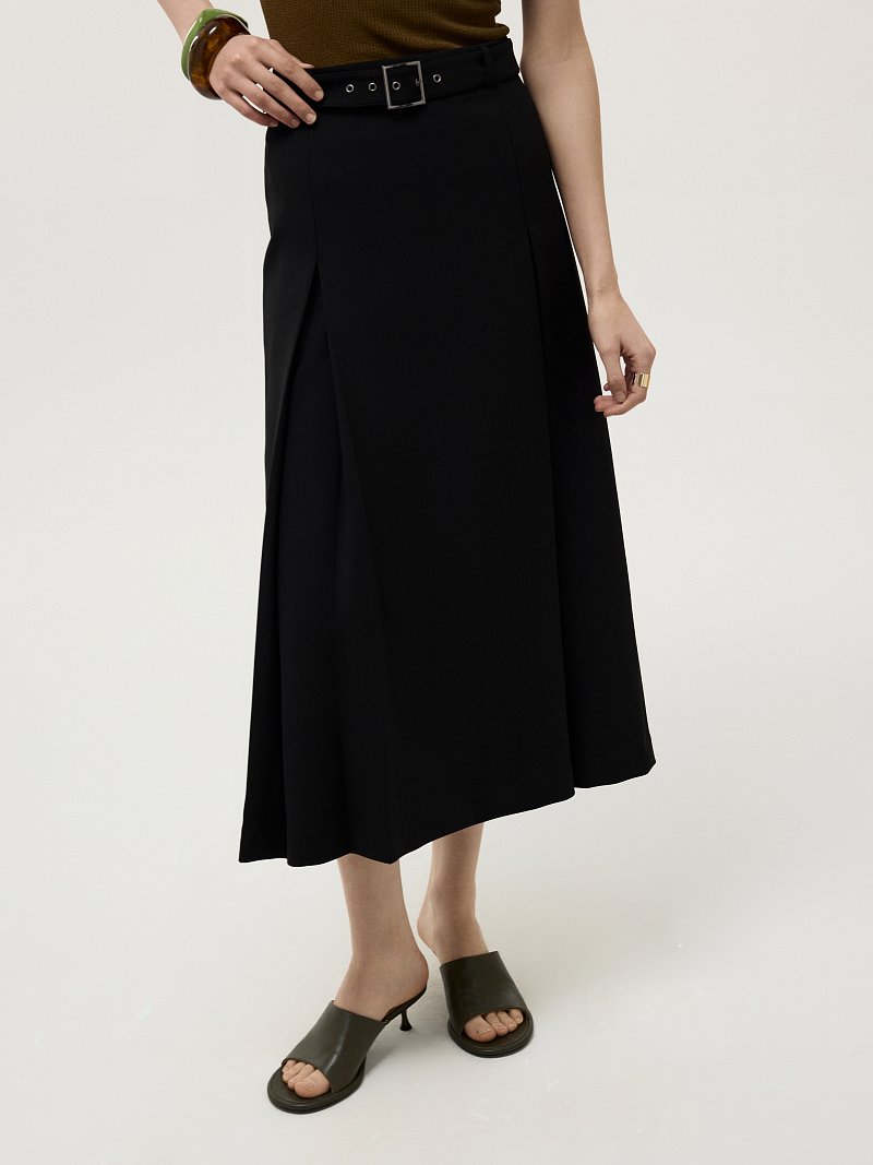 Юбка-миди со складками