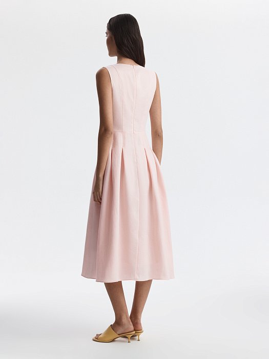 Расклешенное платье изо льна: фото №5