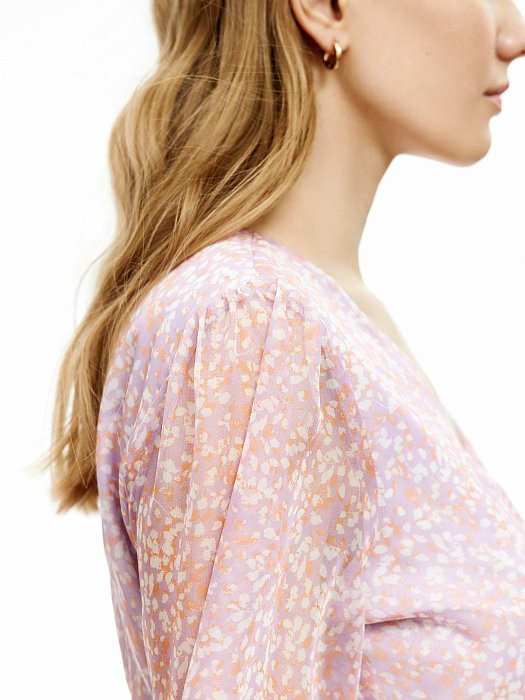 Цветочное платье с запахом: фото №3