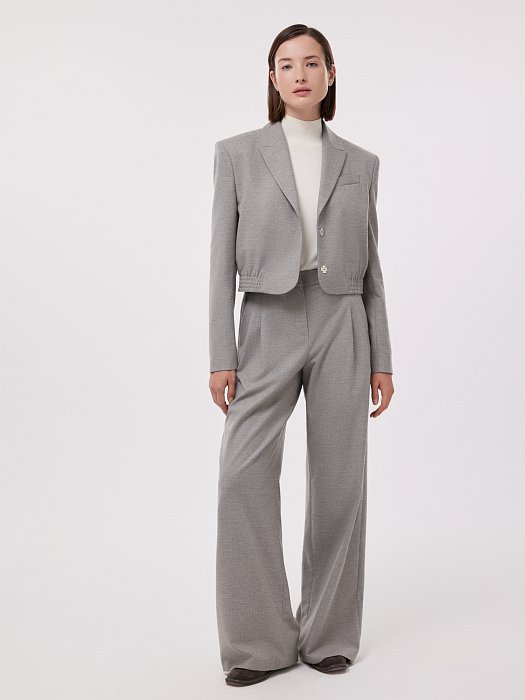 Укороченный жакет на кнопках: фото №2