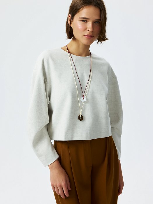 Укороченный свитшот: фото №5