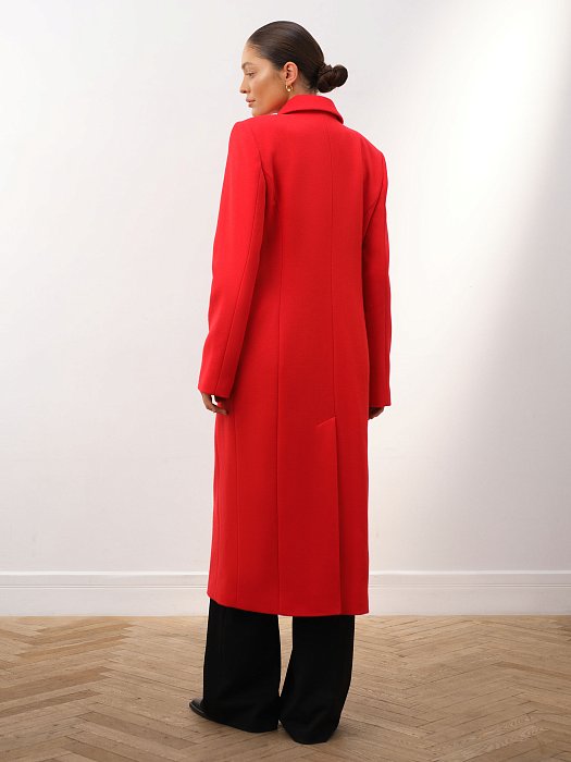 Пальто приталенное из шерсти: фото №8