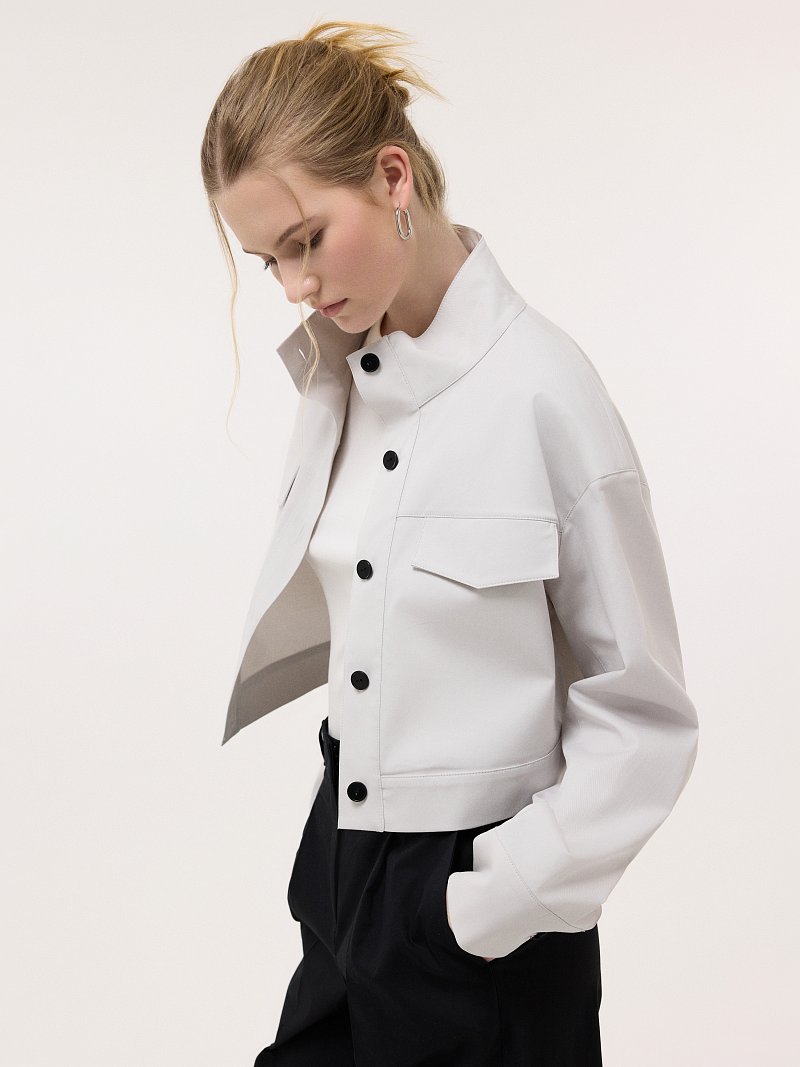 Укороченный жакет из хлопка