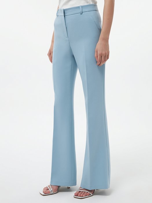 Брюки расклешенного кроя с разрезами: фото №3