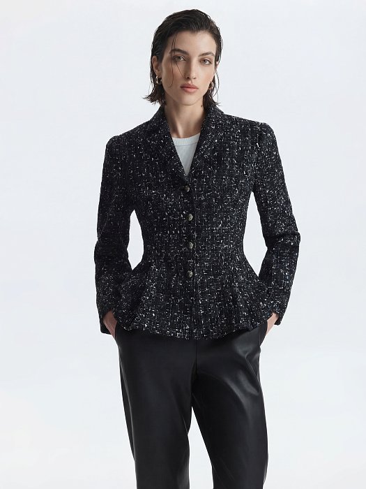 Твидовый жакет с хлопком: фото №3