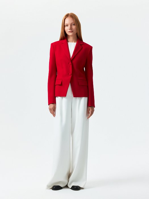 Приталенный жакет из вискозы: фото №2