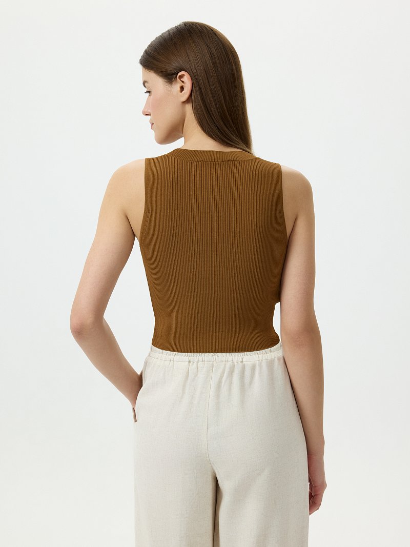 Укороченный топ из вискозы