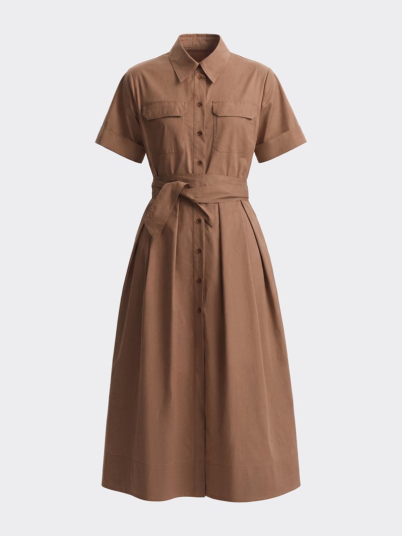 Платье-рубашка из хлопка