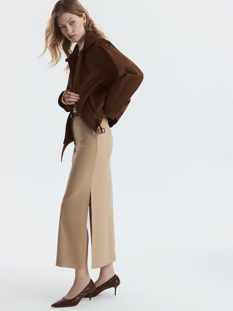 Прямая юбка из вискозы