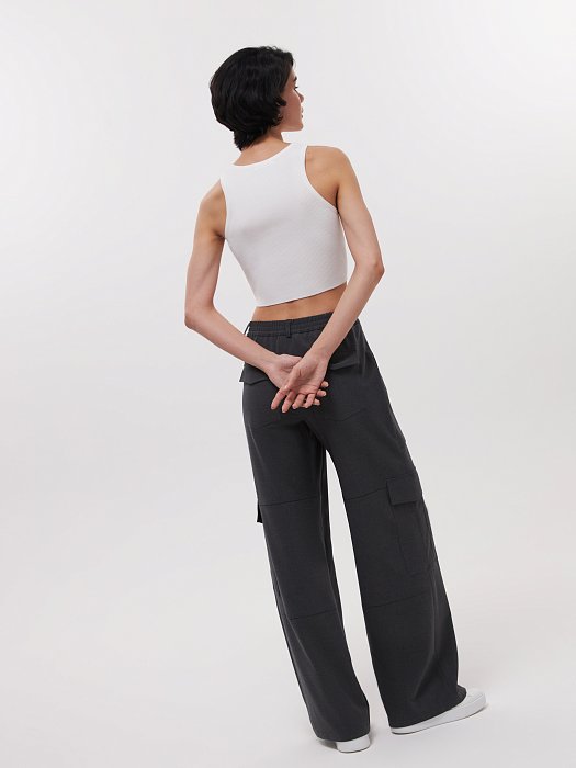 Укороченный топ из трикотажа: фото №5