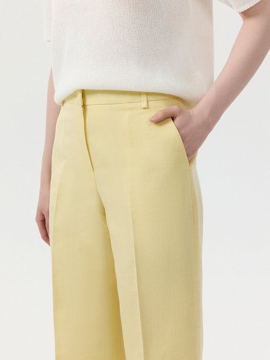 Классические брюки из хлопка и льна: фото №4