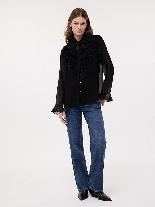 Блуза со съемным бантом: фото №4