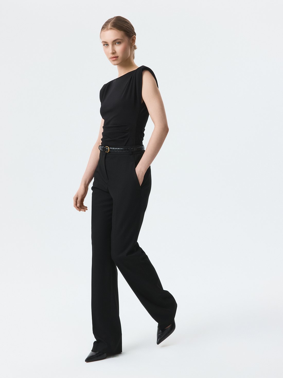 Удлиненные брюки со стрелками: фото №1