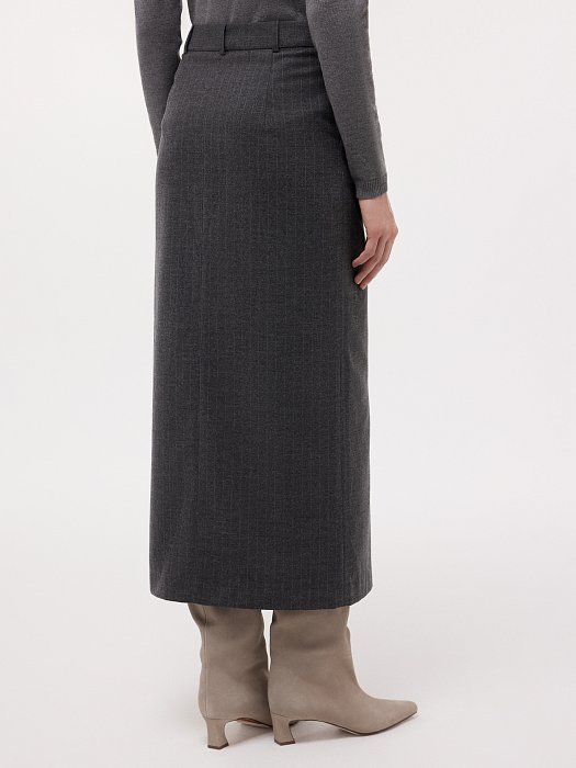 Юбка из фланели в полоску: фото №4