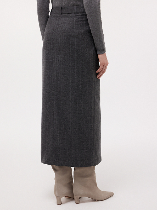 Юбка из фланели в полоску