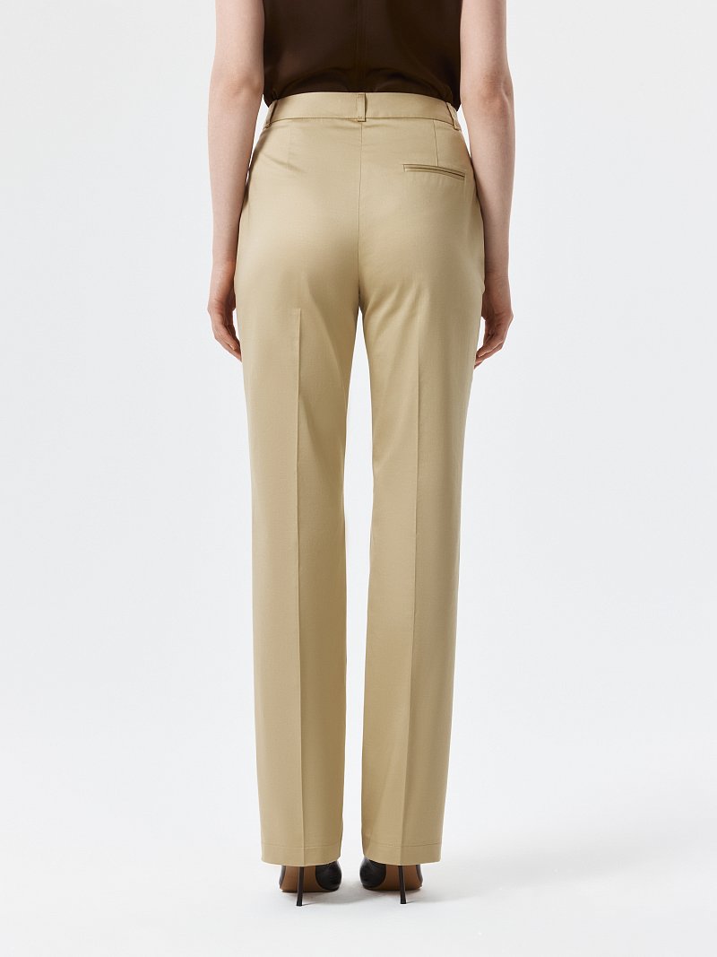 Зауженные брюки из хлопка