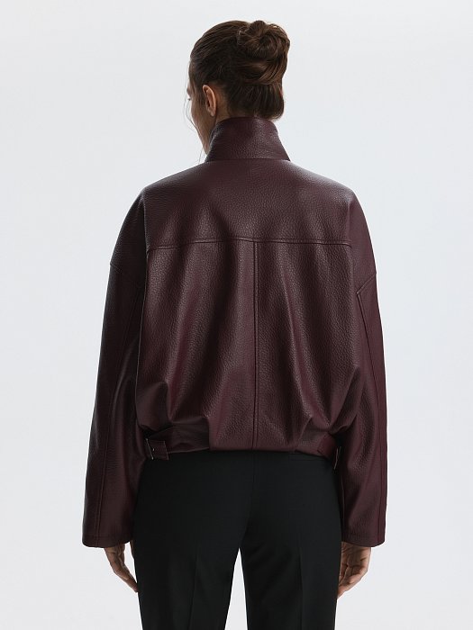 Куртка из экокожи на молнии: фото №6