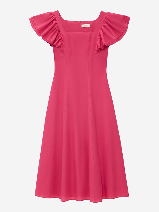 Платье из хлопка с воланами: фото №6