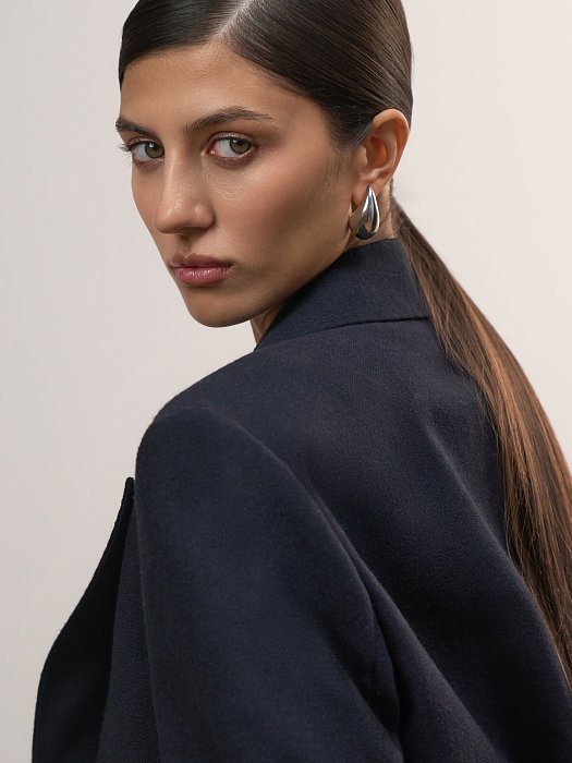 Прямой жакет из смесовой шерсти: фото №6