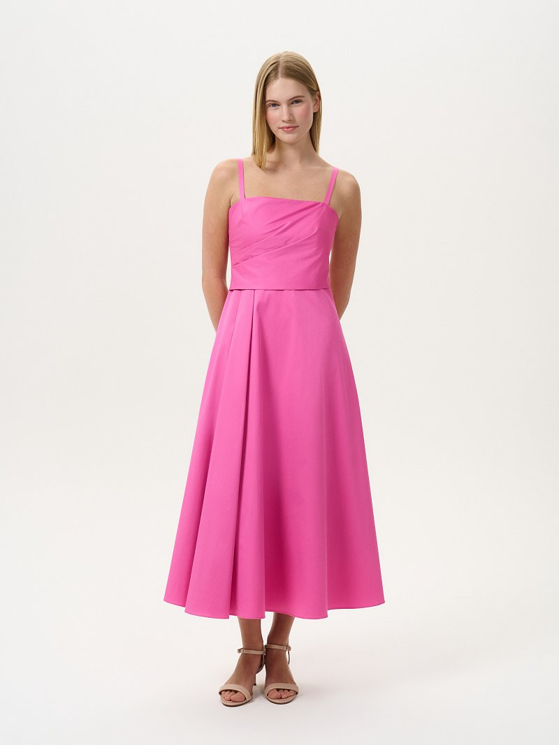 Сарафан с драпировками на лифе