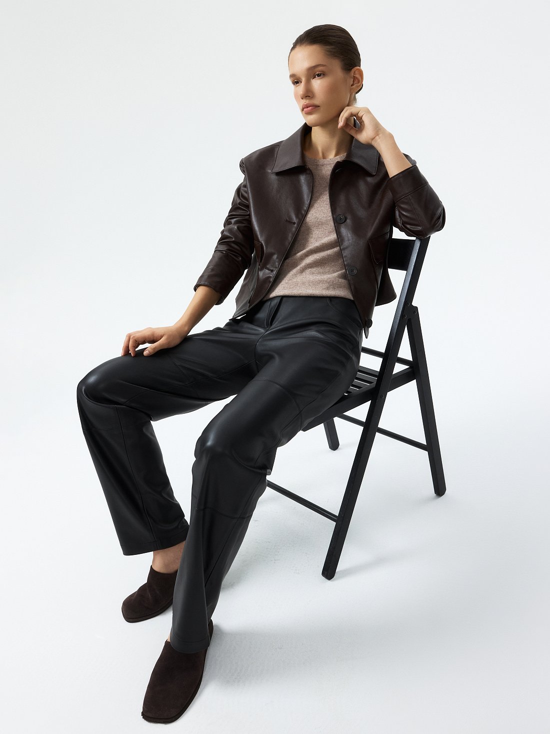 Брюки из экокожи: фото №1