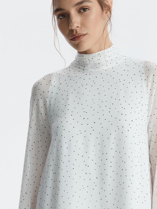 Шифоновое платье с воланами: фото №4