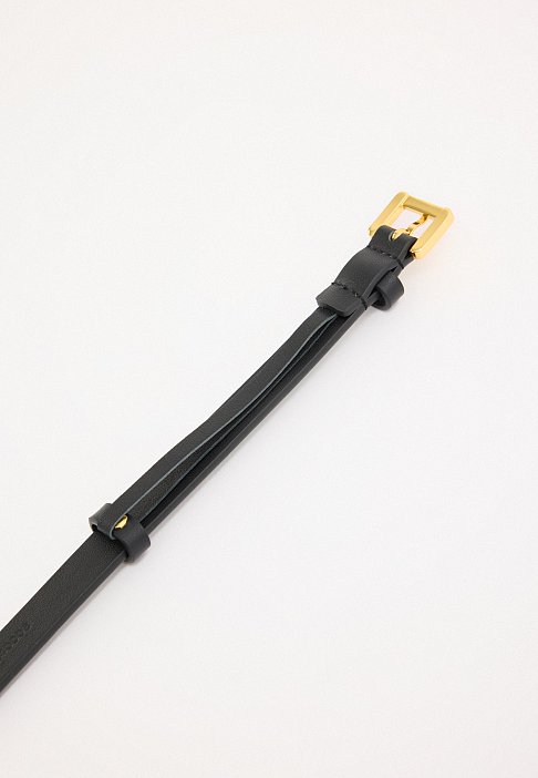 Тонкий ремень из натуральной кожи: фото №5