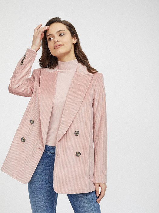 Жакет из вельвета с карманами: фото №3