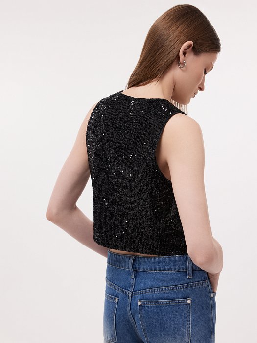 Жилет в пайетках: фото №4