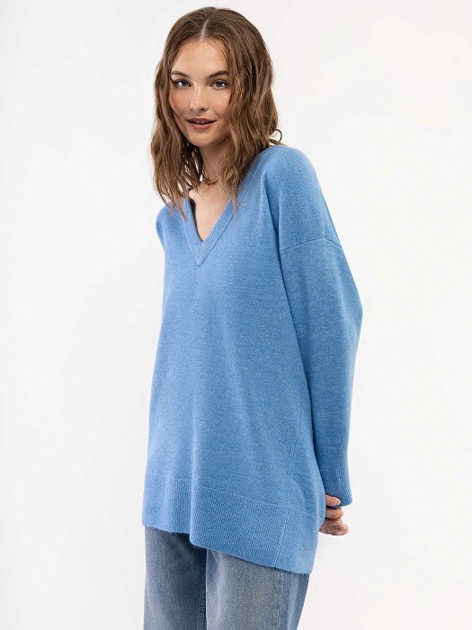 Пуловер с v-образным вырезом : фото №3