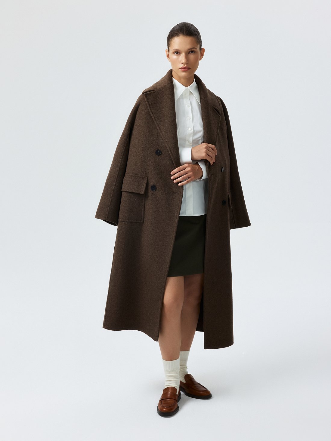 Приталенная рубашка из хлопка: фото №1